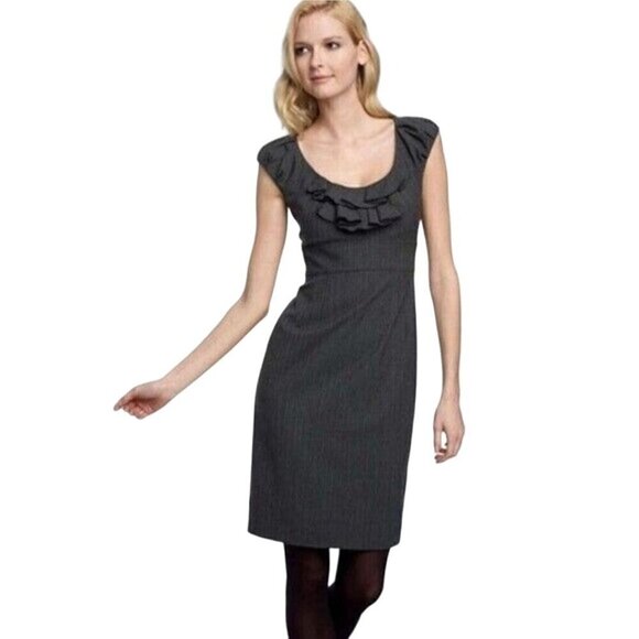 Rebecca Taylor Dresses & Skirts - Rebecca Taylor Navy Pinstripe Desk To Date Sheath Dress Size 10